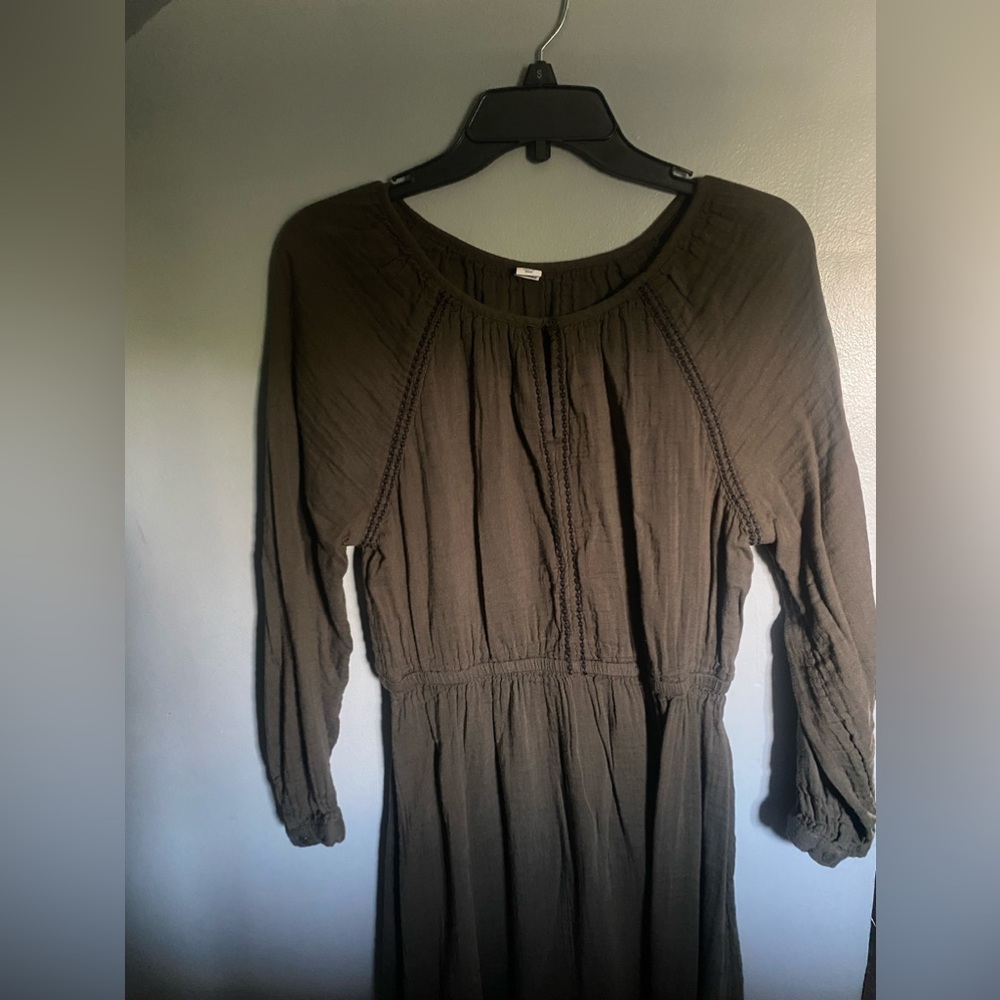 Cute green boho dress